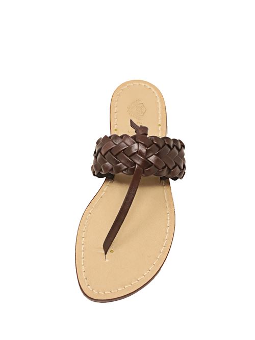 Capri sandals with large braid Da Costanzo | TRECCIONAXXLINFRADITOTMORO